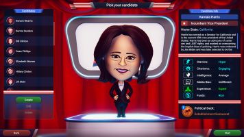 Choose between countless in-game Candidates.